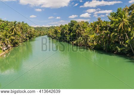 View Of Loboc River On Bohol Island, Philippin