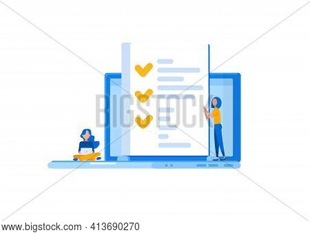 People Fill Out Form Vector Photo Free Trial Bigstock
