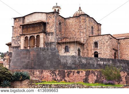 Qoricancha Or Qurikancha, Iglesia De Santo Domingo, Cusco Or Cuzco Town, Peru