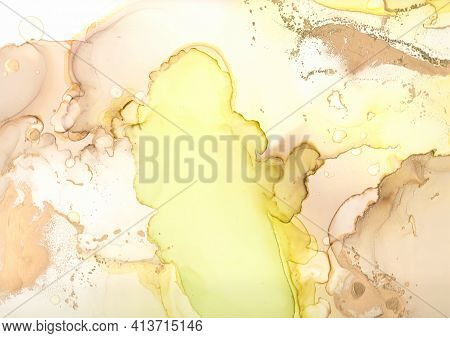 Alcohol Ink. White Marble Wallpaper. Watercolour Oil Wall. Vibrant Wave Pattern. Acrylic Ink Mix. Gr