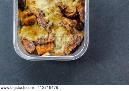 Fried Potato Fries Coated  Topped With Mature Cheddar And Monterey Jack Cheeses, Jalapeno And Bacon