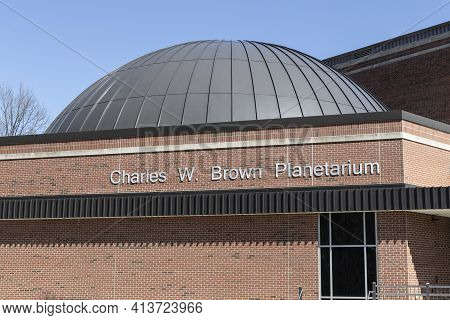 Muncie - Circa March 2021: Ball State University Charles W. Brown Planetarium. Ball State's Brown Pl