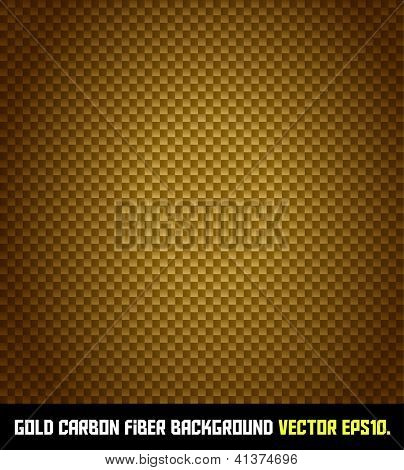 Fibre de carbone or fond EPS10 VECTOR.