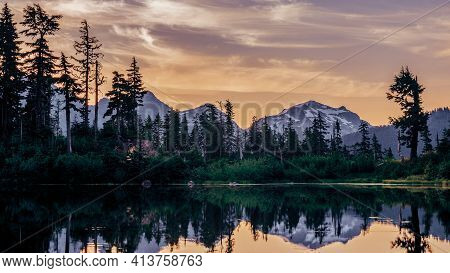 Highwood Lake - Mount Baker, Washington Landscape