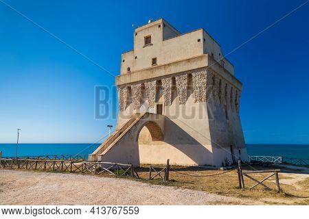Torre Mileto castle near San Nicandro Garganico, Apulia, Italy