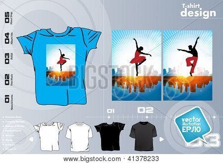  T-shirt tasarım şablonu