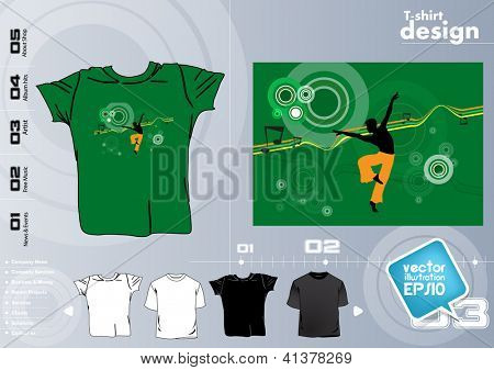  T-shirt tasarım şablonu