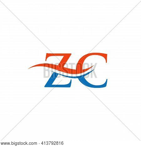 Zc Linked Logo For Business And Company Identity. Creative Letter Zc Logo Vector