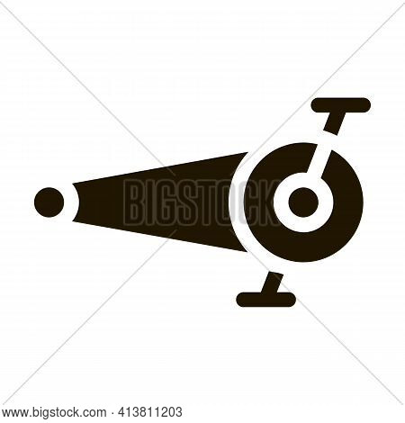 Pedal Bike Chain Glyph Icon Vector. Pedal Bike Chain Sign. Isolated Symbol Illustration