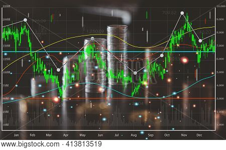 Stock Market Graphs And Chart Analysis Business Analysis Show Profit With Business Chart The World's