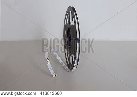 Close-up Of Led Strip On A Reel