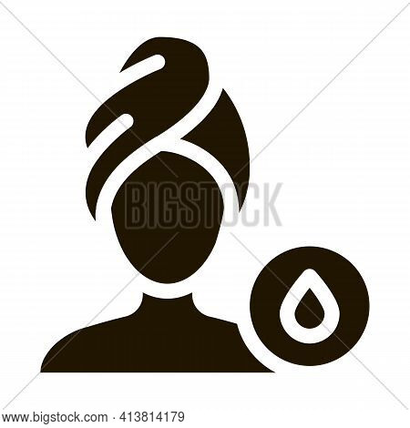 Anti-aging Female Procedures Glyph Icon Vector. Anti-aging Female Procedures Sign. Isolated Symbol I