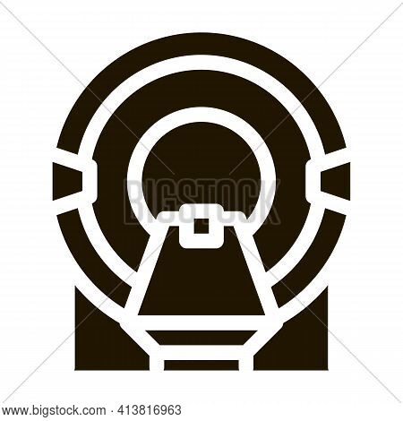 Place In Solarium Glyph Icon Vector. Place In Solarium Sign. Isolated Symbol Illustration