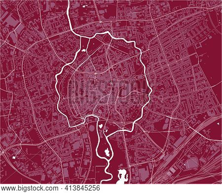 Map Of The City Of Braunschweig, Germany
