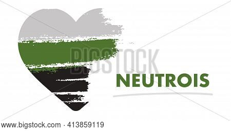 Neutrois Flag. Lgbt Pride Month In June. Lesbian Gay Bisexual Transgender. Celebrated Annual. Rainbo