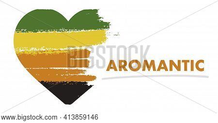 Aromantic Flag. Lgbt Pride Month In June. Lesbian Gay Bisexual Transgender. Celebrated Annual. Rainb