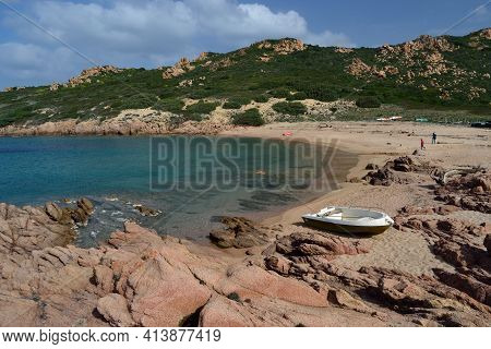 View Of The Cala Sarraina Beach, Trinità D\'agultu
