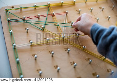 Geoboard For Developing Mathematical Thinking And Problem Solving Skills