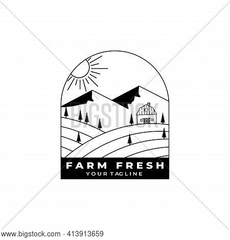 Farm Fresh Logo Vector Illustration Design Symbol Icon