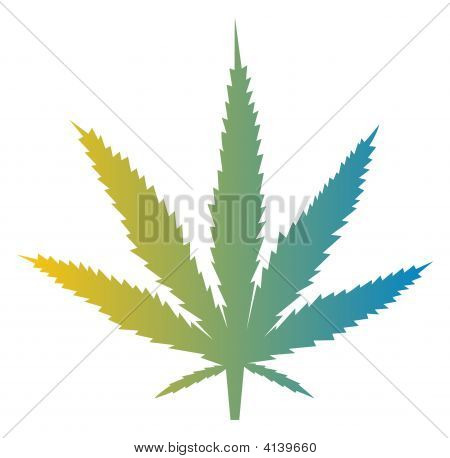 Illustration de feuille de marijuana