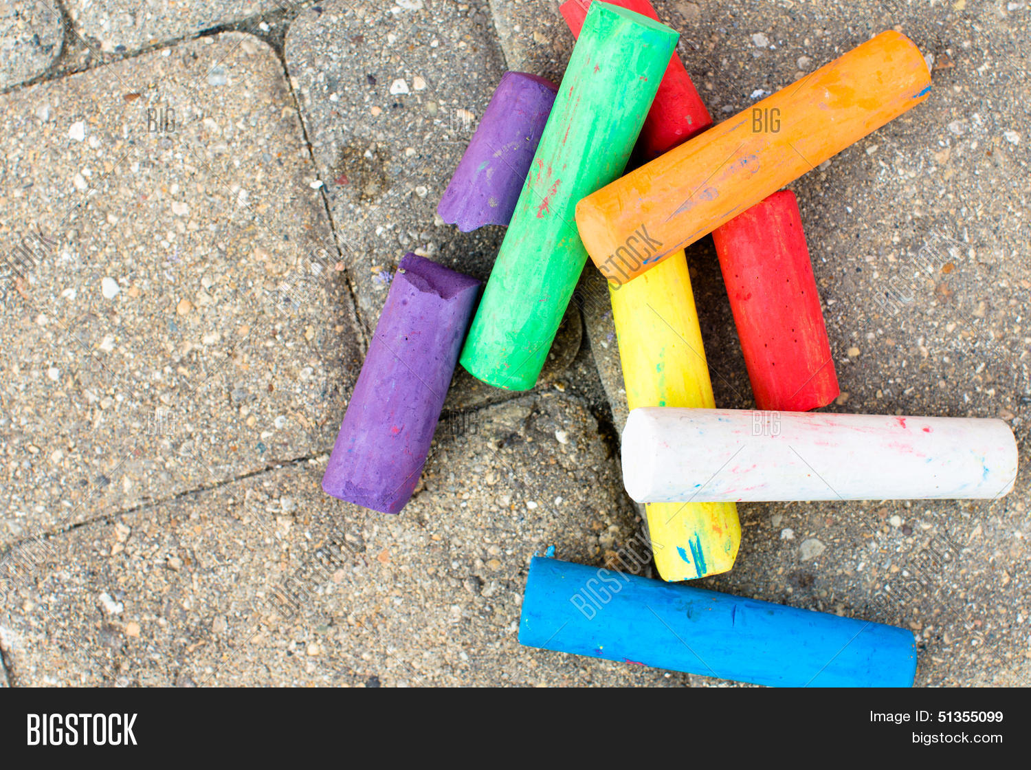 Colorful Chalks On Image & Photo (Free Trial) | Bigstock