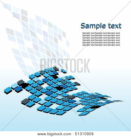 Abstract cubes background