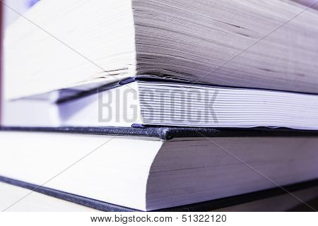 Stack Of Books Close Up