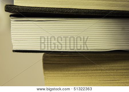 Stack Of Books Close Up