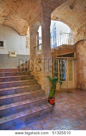 Historical palace. Noci. Puglia. Italy.