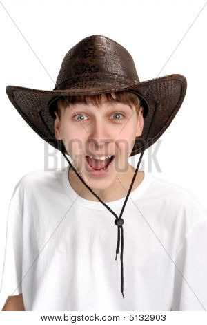 Teenager i Stetson Hat