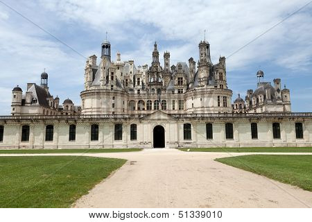 Castle of Chambord in Cher Valley France