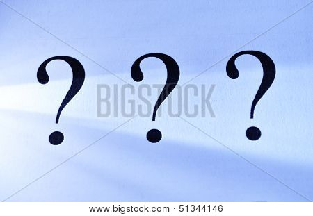 Three Question Marks