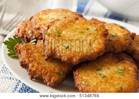 Homemade Traditional Potato Pancake Latke