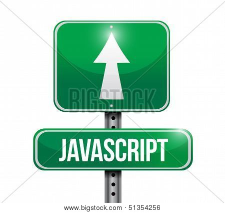 Javascript Road Sign Illustration