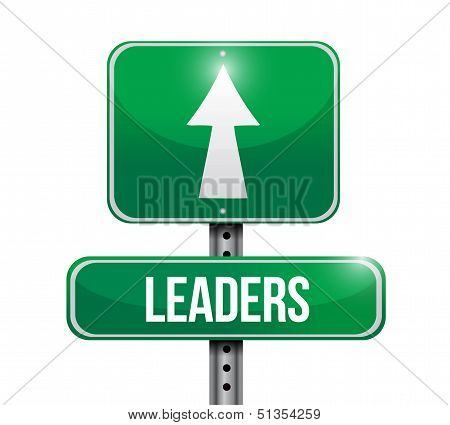 Leaders Road Sign Illustration
