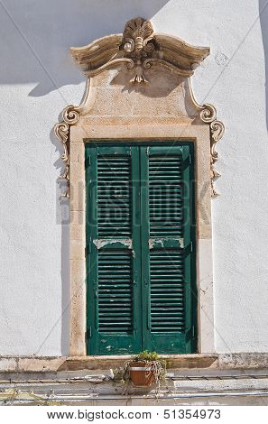 Historical palace. Noci. Puglia. Italy.