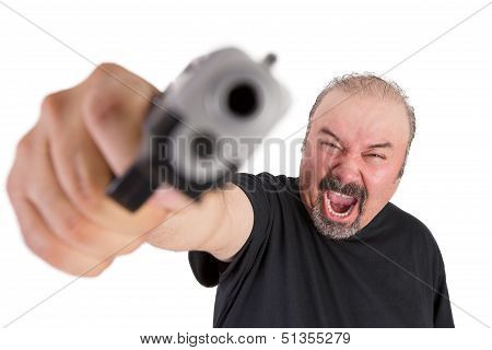 Man Goes Wild With His Gun Screams Out Loud