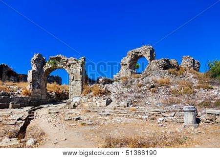 Ruins At Aspendos In Antalya, Turkey