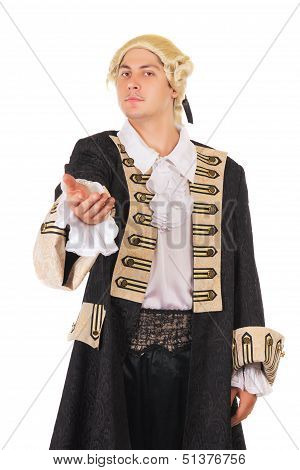 Young Man In Medieval Costume