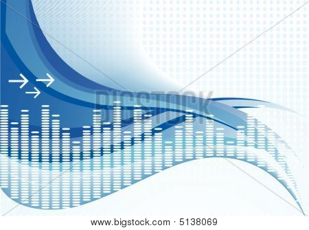 Vector Hintergrund in blau color.eps