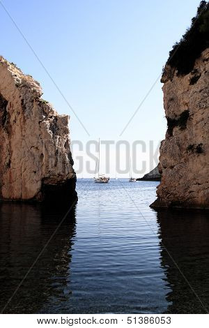 Stiniva Bay In Vis Island
