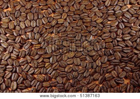 Coffee beans.