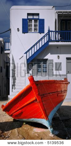 Na rybářské lodi v Mykonos