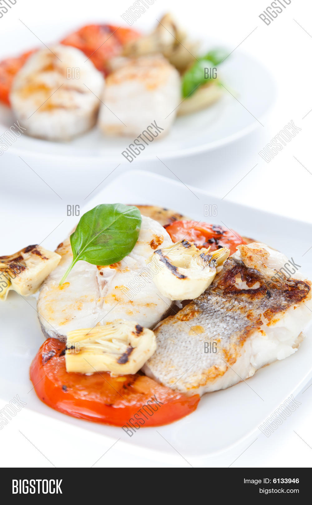 Slice Hake Grilled Image & Photo (Free Trial) | Bigstock
