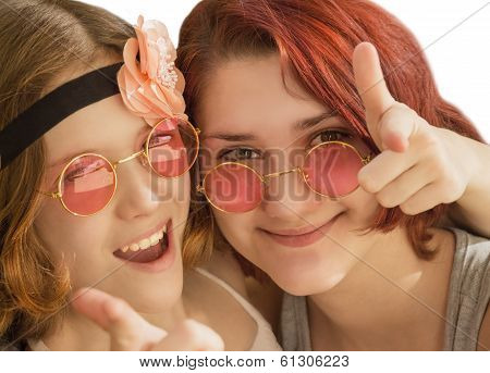 Two Happy Girls