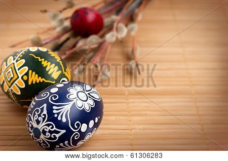 Easter Eggs Blue And Green