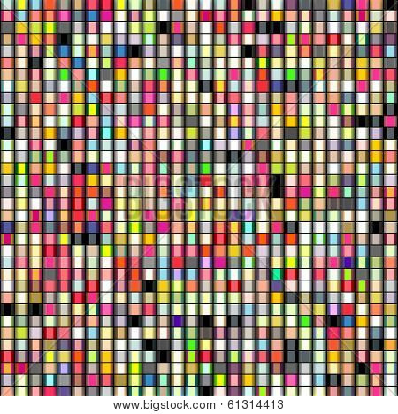 Faceted Cylinder Mosaic Bacdrop In Rainbow Colors