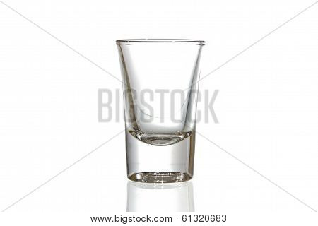 Empty glass. Isolated on white isolated background