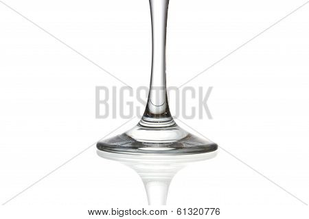 Empty glass. Isolated on white isolated background