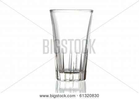 Empty glass. Isolated on white isolated background